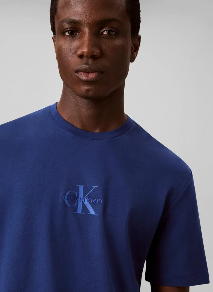 Calvin Klein Jeans  Monologo Crew Neck T-Shirt for Men | Best Price UAE