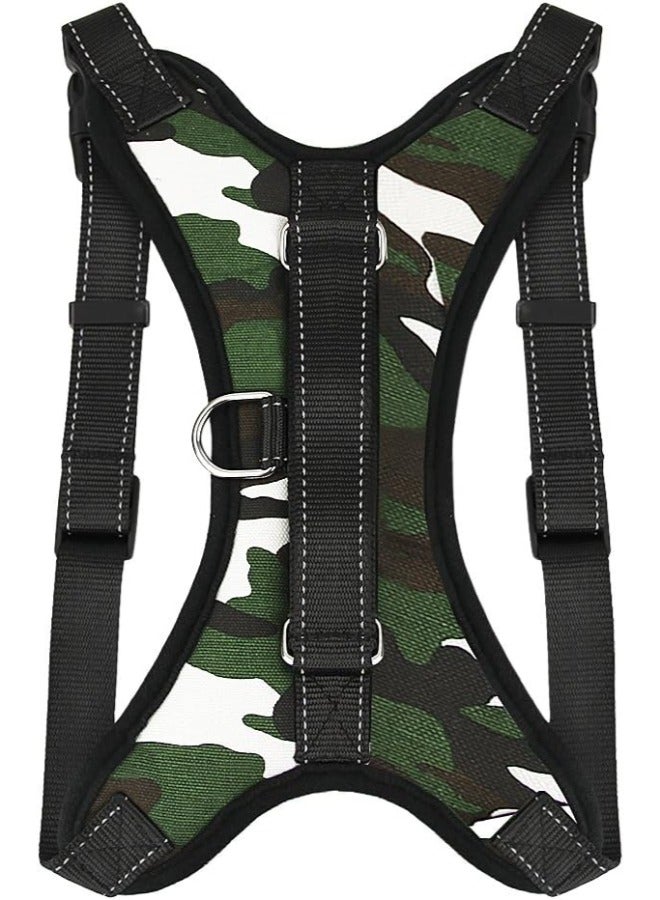 Petsary Heavy Duty Adjustable Pet Puppy Dog Safety Harness and 1 PCS Pet ID TAG Reflective No-Pull Breathable Padded Dog Leash Collar Chest Harness Vest with Handle for Small Medium Large Dogs - Image 3