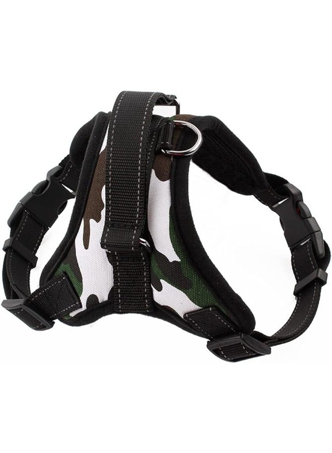 Petsary Heavy Duty Adjustable Pet Puppy Dog Safety Harness and 1 PCS Pet ID TAG Reflective No-Pull Breathable Padded Dog Leash Collar Chest Harness Vest with Handle for Small Medium Large Dogs - Image 5