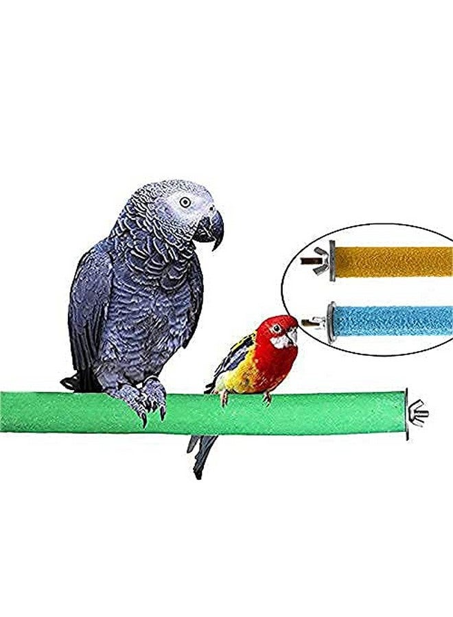 ويستيرن إرا مجموعة من 2 مقعد/حامل/لعبة رملية خشبية آمنة للطيور (خفيفة الوزن) (الحجم - 10 بوصة) - Image 2