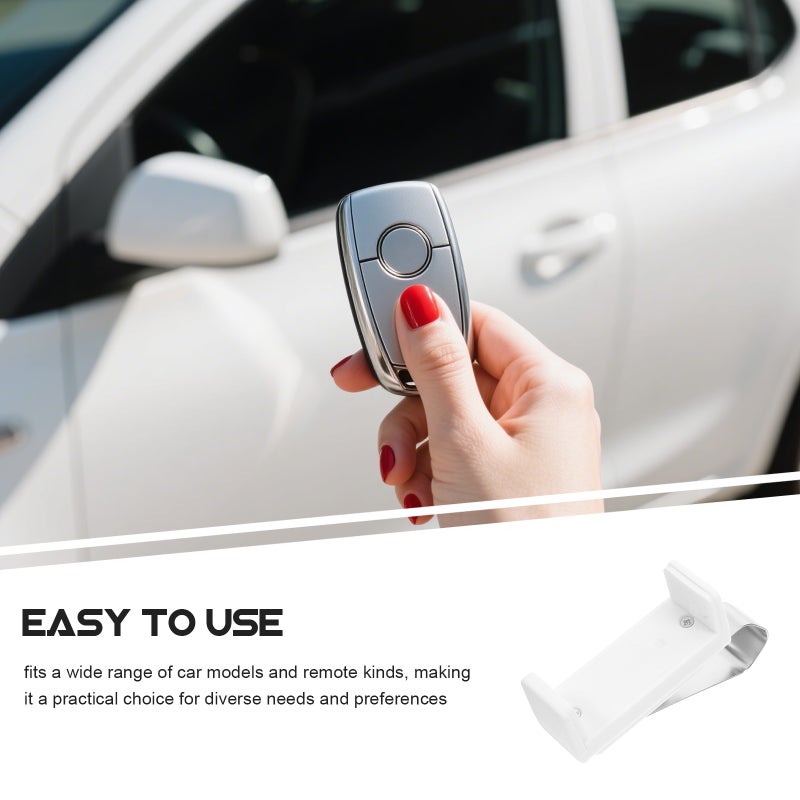 Universal Car Visor Clip: Garage Door Remote Adjustable Keychain Holder Sun Visor Organizer for Gate Remote Easy Installation - Image 4
