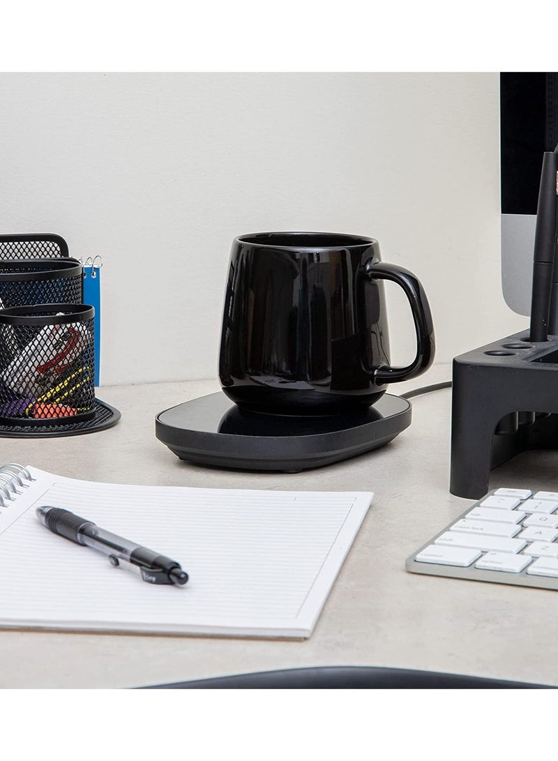 Lucky مجموعة سخان أكواب القهوة المحمولة وسادة تسخين أكواب سيراميك فنجان كهربائي حراري 55℃ - Image 3