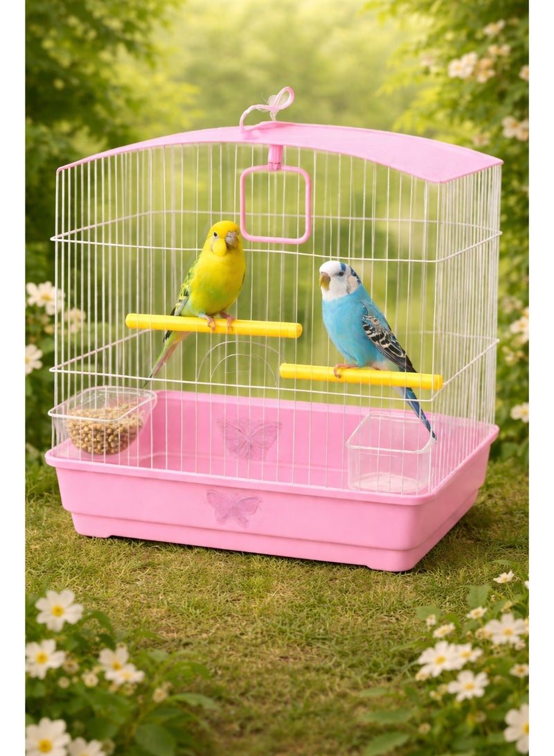 Petto W 103 Bird Cage – Compact Metal Bird Cage (30 × 23 × 39 cm) - Image 2