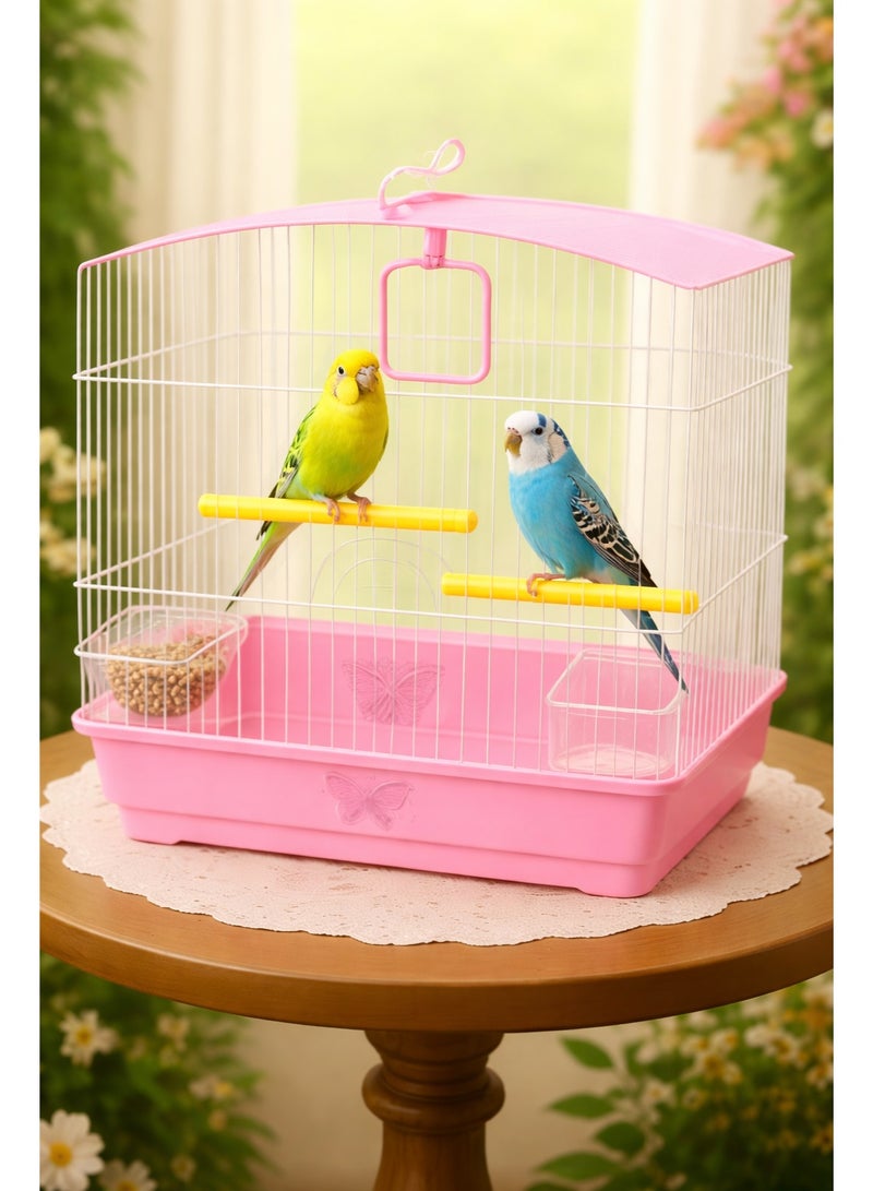 Petto W 103 Bird Cage – Compact Metal Bird Cage (30 × 23 × 39 cm) - Image 3