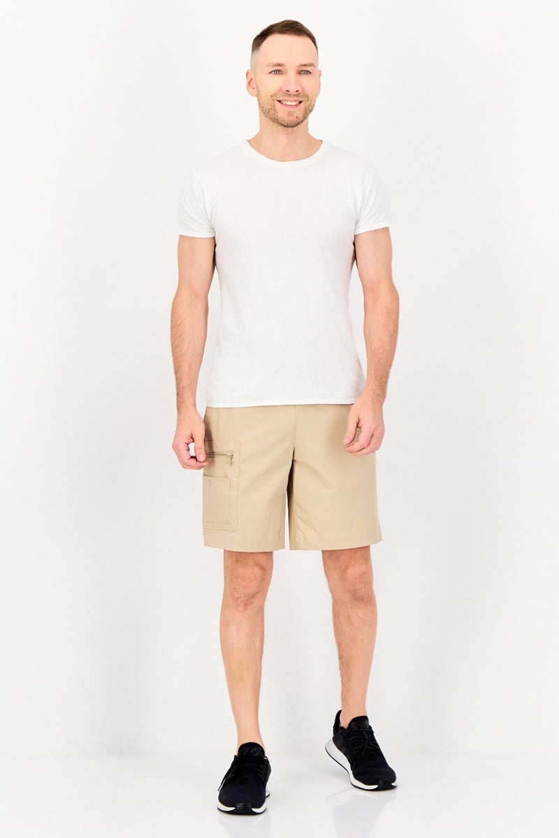 Adidas Men Sportswear Fit Outdoor Shorts, Tan - Image 2