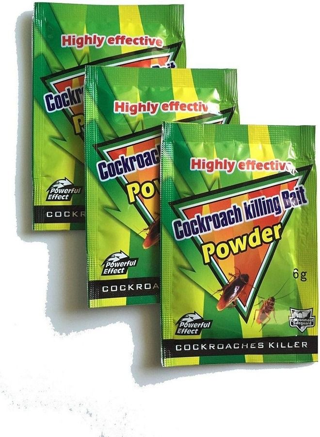 3 Pack Highly Effective Cockroach Killer Bait Powder 3x6g - Image 1