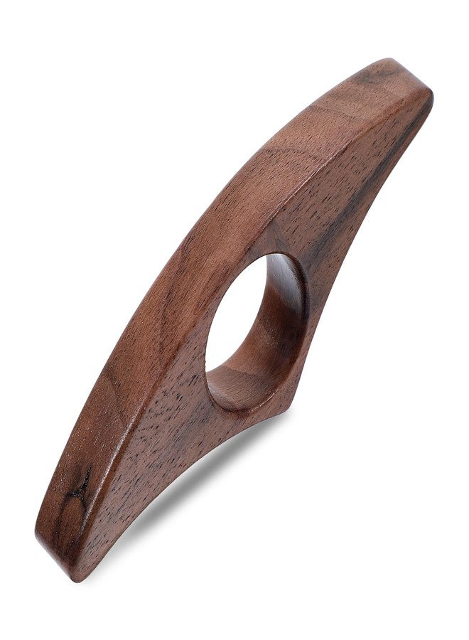 Nogeqi Thumb Book Page Holder, Walnut Book Opener Holder Smooth Finish Wood Reading Gifts Accessories for Reading Lovers (Medium, Brown) - Image 1