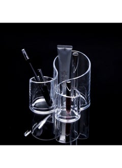 svk dream Acrylic Jewelry Cosmetic And Makeup Organizer 3 Compartment Cosmetic Holder-Transparent  - Image 4