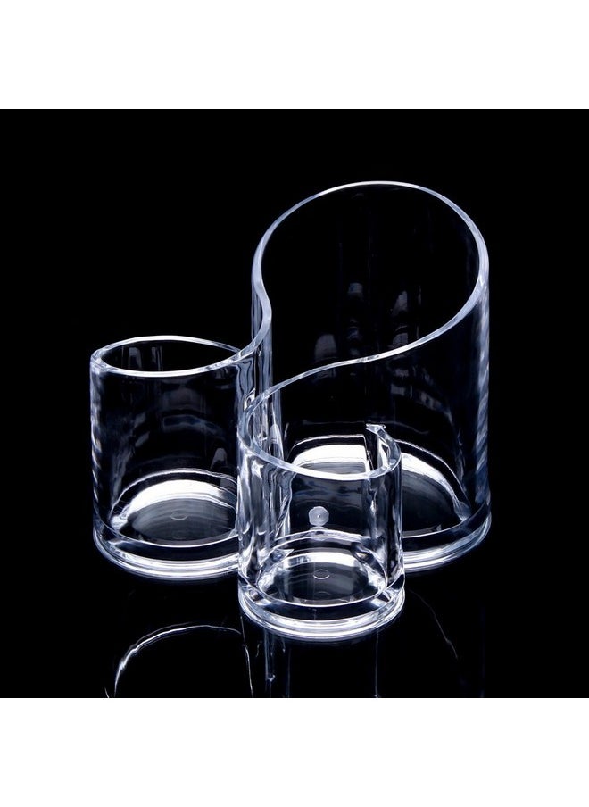 svk dream Acrylic Jewelry Cosmetic And Makeup Organizer 3 Compartment Cosmetic Holder-Transparent  - Image 3