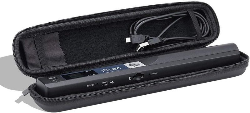 MUNBYN 10.5“ x 1.6” x 1.2“ Hard Travel Case for Iscan/Vupoint/ Magic Wand Portable Scanner, Shockproof/Water Resistant/Pressure-Proof, Ideal for Fitting Scanner, USB Cable, Clean Cloth Together - Image 1