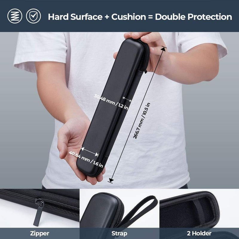 MUNBYN 10.5“ x 1.6” x 1.2“ Hard Travel Case for Iscan/Vupoint/ Magic Wand Portable Scanner, Shockproof/Water Resistant/Pressure-Proof, Ideal for Fitting Scanner, USB Cable, Clean Cloth Together - Image 5