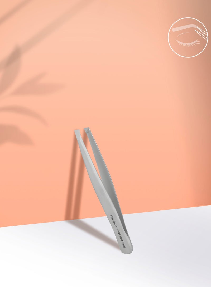 STALEKS Eyebrow Tweezers - BEAUTY & CARE 10 | TYPE 3 (wide beveled) - Image 1