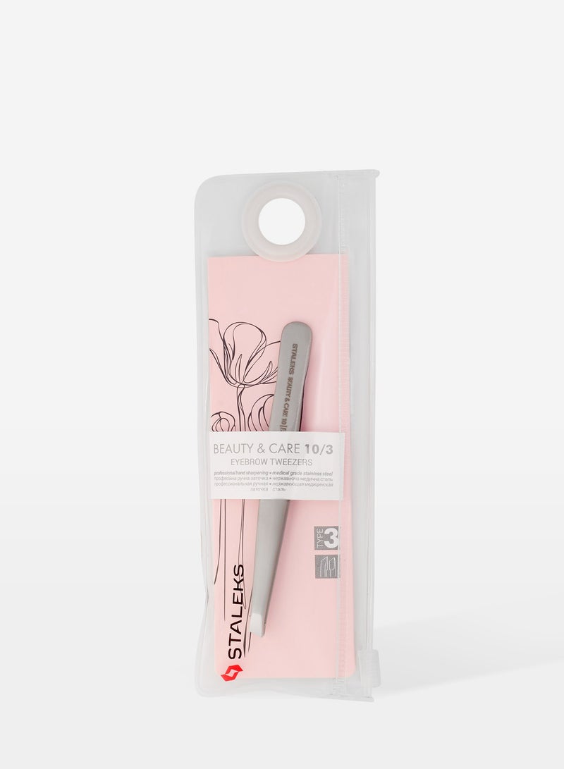 STALEKS Eyebrow Tweezers - BEAUTY & CARE 10 | TYPE 3 (wide beveled) - Image 4