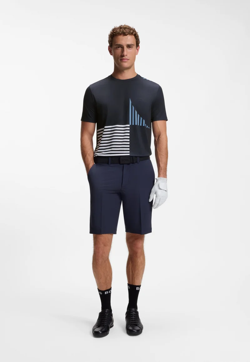 BOSS Dark Blue Regular-fit T-shirt for Men | Best Price UAE