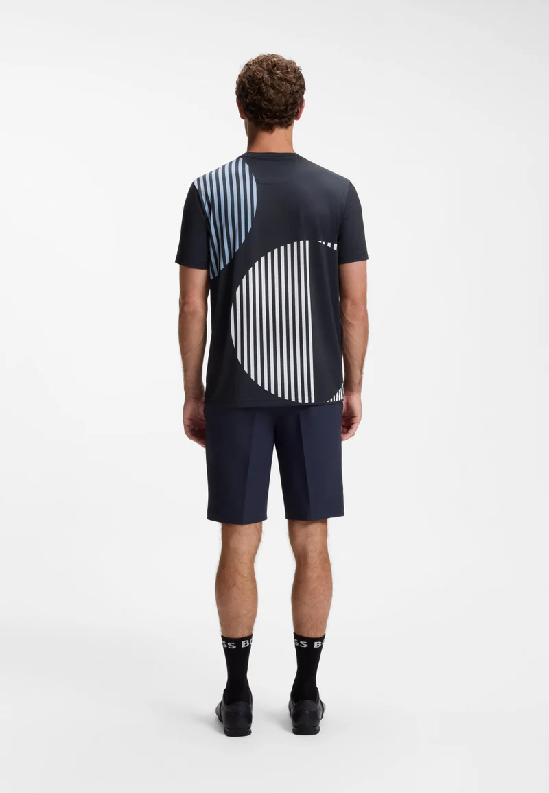 BOSS Dark Blue Regular-fit T-shirt for Men | Best Price UAE