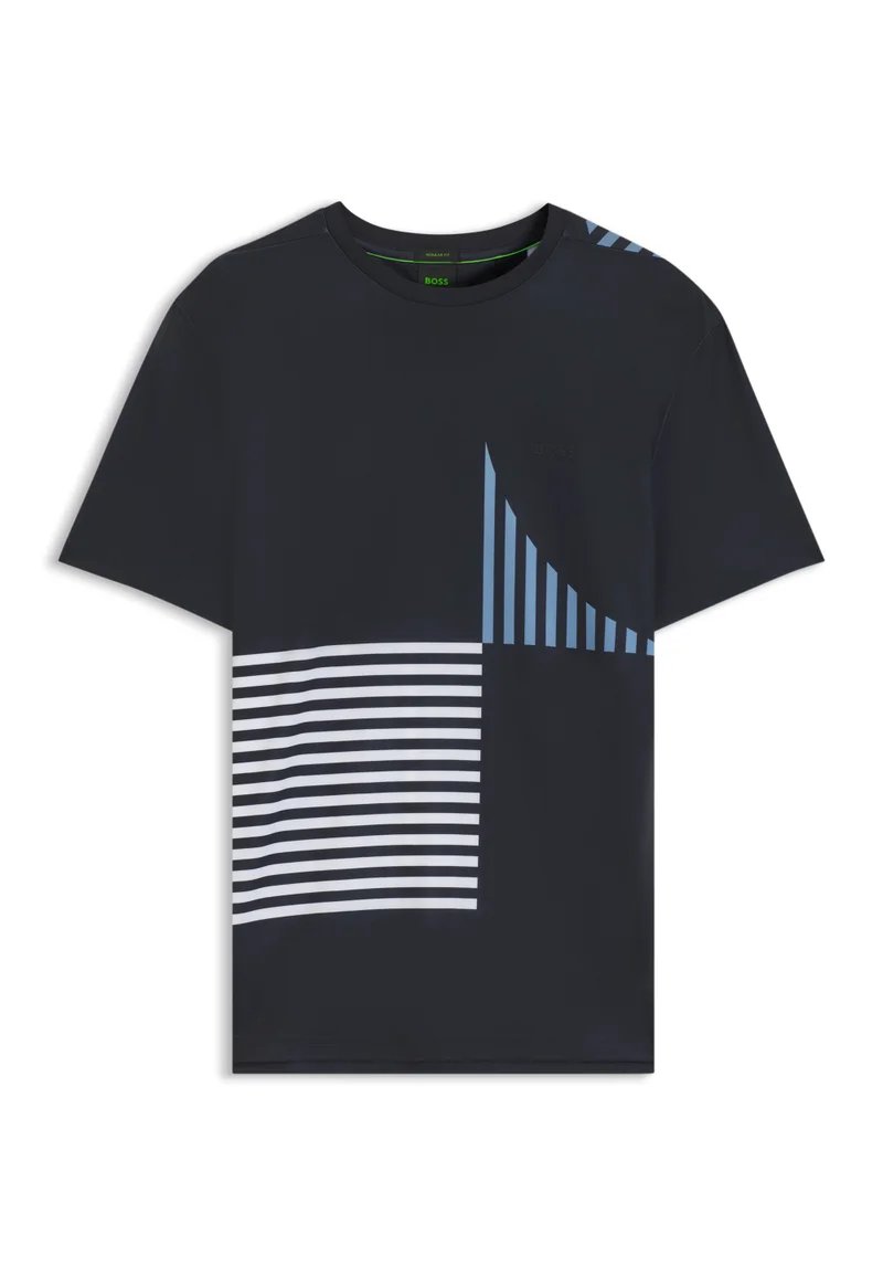 BOSS Dark Blue Regular-fit T-shirt for Men | Best Price UAE