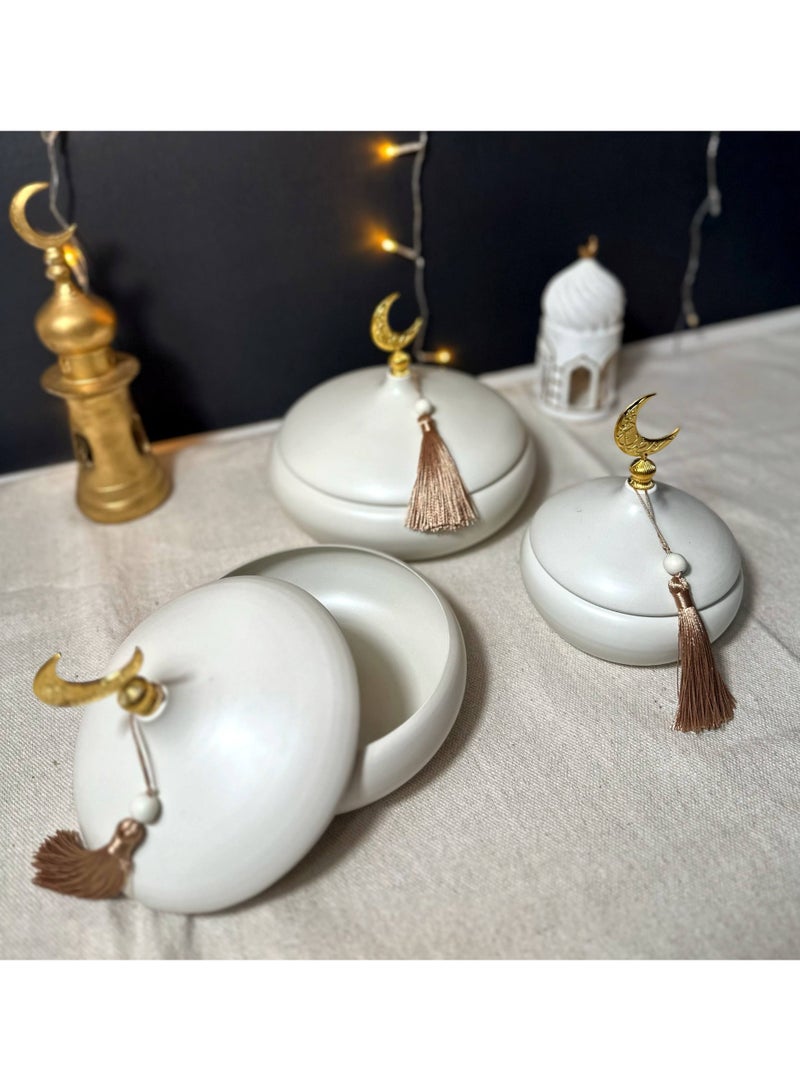 NAMA 3-piece Islamic metal Ramadan decoration hospitality set - Image 2