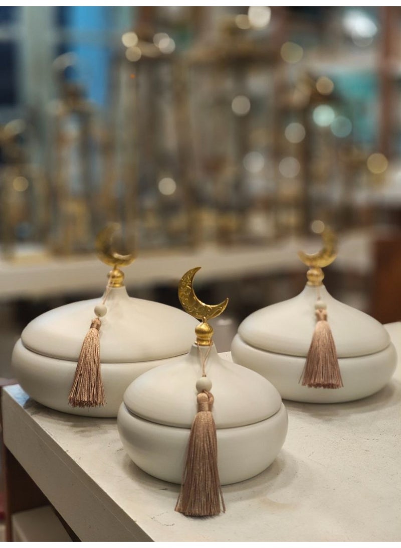 NAMA 3-piece Islamic metal Ramadan decoration hospitality set - Image 4