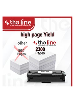 The Line The line 410A CF411A Toner Cartridge Compatible for HP Laserjet Pro MFP M477fdw M477fdn M477fnw Pro M452dn M452nw M452dw Printer (Cyan)  - Image 4
