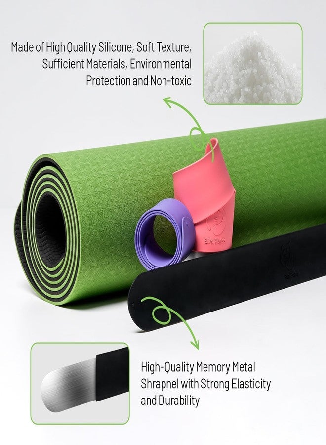 Slim Panda Yoga Mattenband,Yoga Mat Carrier is Designed to keep Your Yoga Mat Tightly Rolled in Seconds, Fits Most Yoga Mats (60 cm L x 5 cm W), Pink, 7 3/8 - Image 4