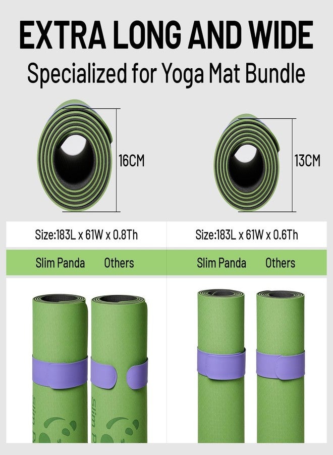 Slim Panda Yoga Mattenband,Yoga Mat Carrier is Designed to keep Your Yoga Mat Tightly Rolled in Seconds, Fits Most Yoga Mats (60 cm L x 5 cm W), Pink, 7 3/8 - Image 5