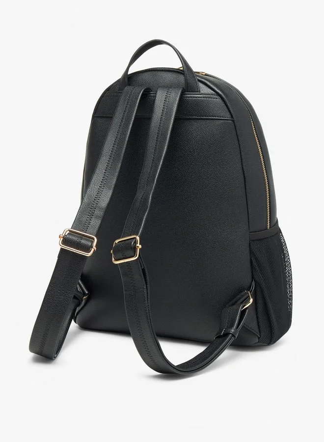 ميسي Women Missy Solid Backpack with Adjustable Straps and Zip Closure