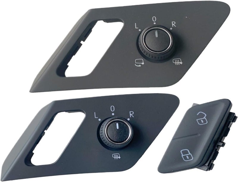 QASULER Side Mirror Control Switch for VW Golf 7 - Image 2