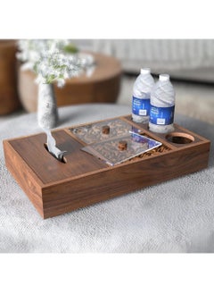 Hilalful HILALFUL  Natural Kosso Wood Platter | Kitchenware | Serveware | platters for Kitchen Decoration | Home Décor Centrepieces for Eid, Ramadan, Eid Al Adha | platter Organizer | Perfect for Gift | Mini  - Image 2