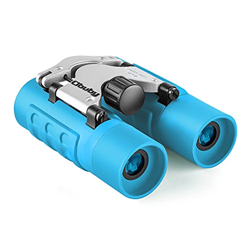 OBUBY Binoculars for Kids Best Gifts for 312 Years Boys Girls 8x21 HighResolution Real Optics Mini Compact Binocular Toys Shockproof Folding Small Telescope for Bird Watching Camping Sky Blue - Image 1