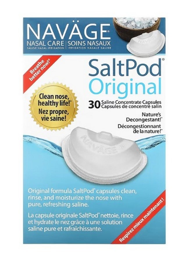 Navage Nasal Care Saline Nasal Irrigation Saltpod Original 30 Saline Concentrate Capsules - Image 1
