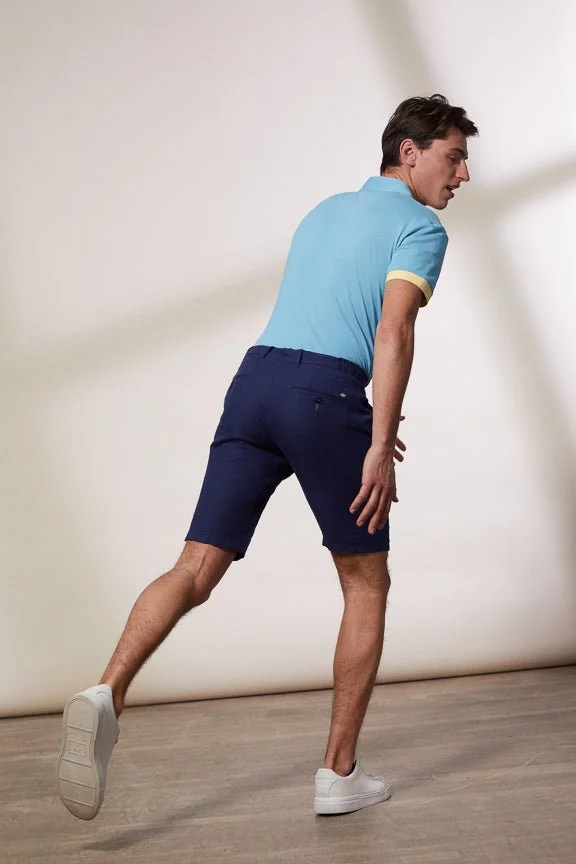 Vicomte A. Lori Dark Navy Linen Shorts