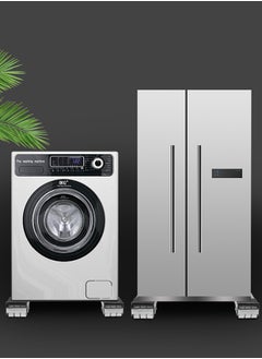 HOOPZOZA Adjustable Washing Machine Stand 2PCS Removable Refrigerator stand with Wheels Extendable Length 45cm to 70cm Multi Functional Furniture Dolly For Washing Machine Dryer Refrigerator  - Image 5
