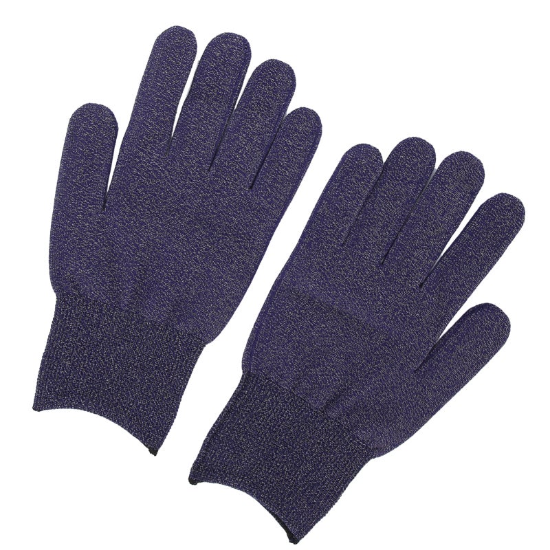Silver Fiber Conductive Gloves Dark Blue Electromagnetic Shielding Static Elimination - Deodorizing Soft Skin-Friendly Fabric for Electronic Assembly Computer Repair - Image 3