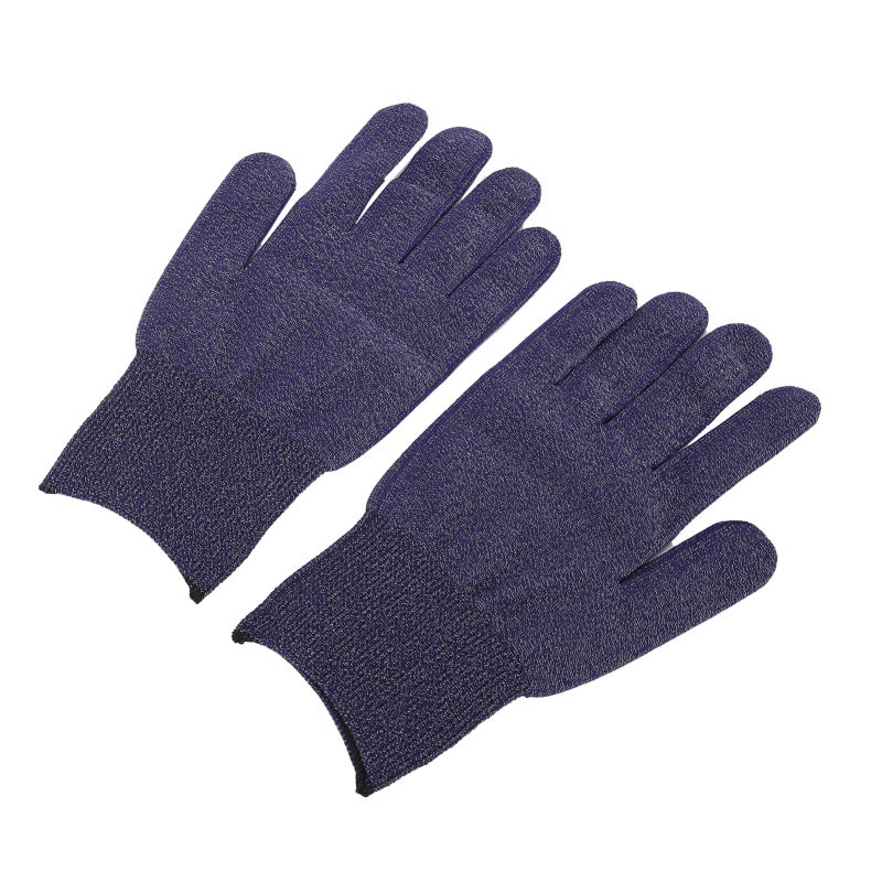 Silver Fiber Conductive Gloves Dark Blue Electromagnetic Shielding Static Elimination - Deodorizing Soft Skin-Friendly Fabric for Electronic Assembly Computer Repair - Image 5