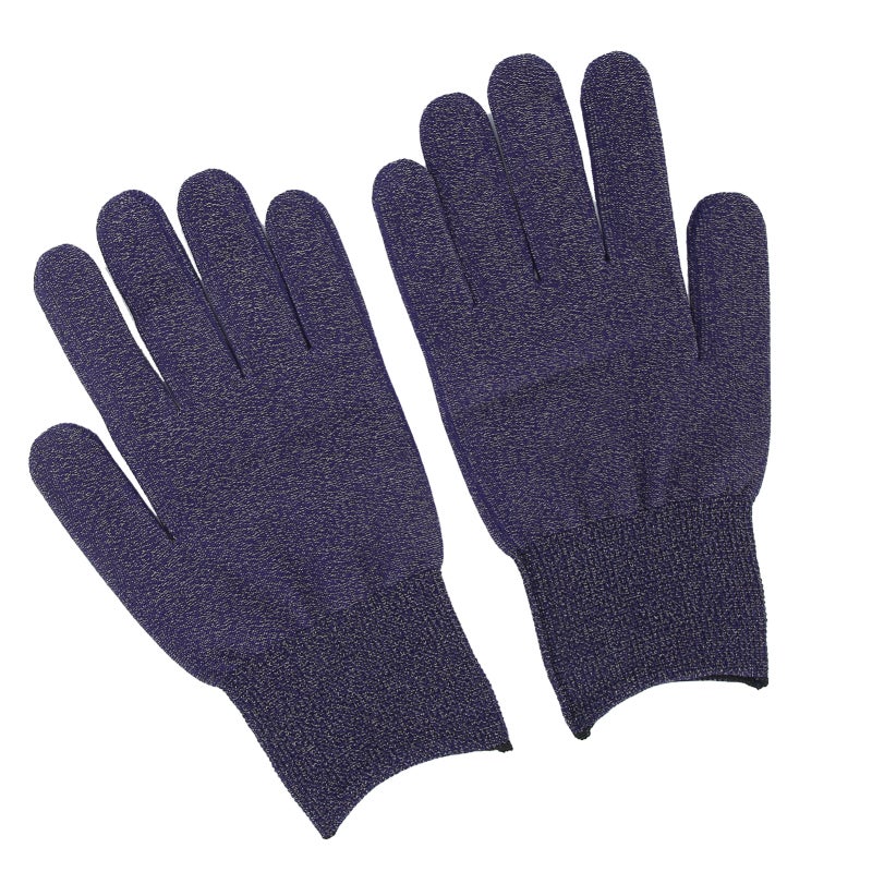 Silver Fiber Conductive Gloves Dark Blue Electromagnetic Shielding Static Elimination - Deodorizing Soft Skin-Friendly Fabric for Electronic Assembly Computer Repair - Image 2