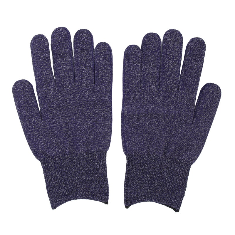 Silver Fiber Conductive Gloves Dark Blue Electromagnetic Shielding Static Elimination - Deodorizing Soft Skin-Friendly Fabric for Electronic Assembly Computer Repair - Image 1