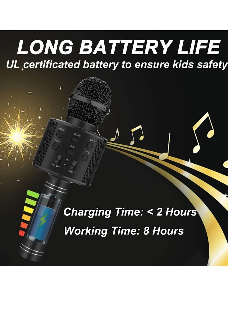 ELTRAZONE Bluetooth Karaoke Microphone Wireless Portable Singing Microphone for Kids Adults Karaoke Machine for Kids Toys Birthday Gifts Ideas - Image 5