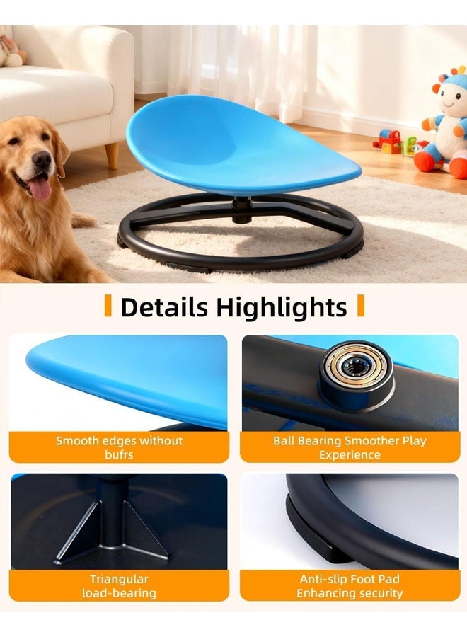 L&E Spinning Chair for Autistic Kids, Sensory Swivel Chair, 220LBS Weight Capacity, Training Body Coordination, Indoor and Outdoor Sensory Toy for Children with ADHD/Autism - Image 4