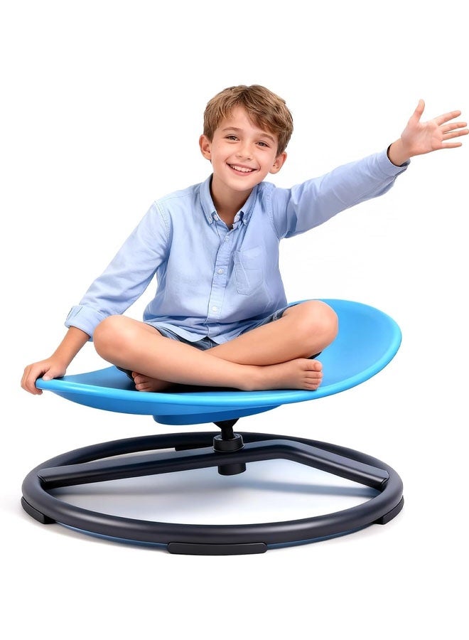 L&E Spinning Chair for Autistic Kids, Sensory Swivel Chair, 220LBS Weight Capacity, Training Body Coordination, Indoor and Outdoor Sensory Toy for Children with ADHD/Autism - Image 1