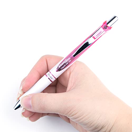 Pentel EnerGel Pearl Deluxe RTX Liquid Gel Ink Retractable Pens, Medium Point, Black Ink, Dozen (BL77PWP-A) - Image 5