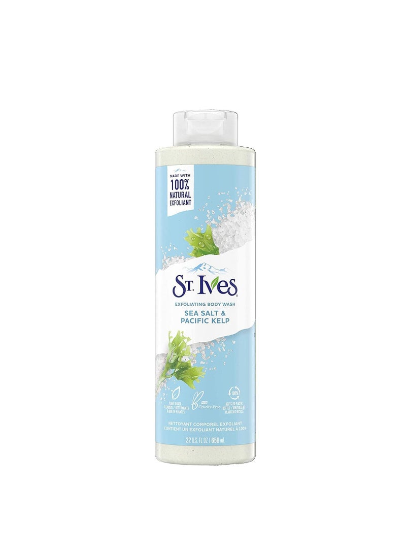 ST. Ives Sea Salt And Pacific Kelp Exfoliating Body Wash 650ml - Image 1