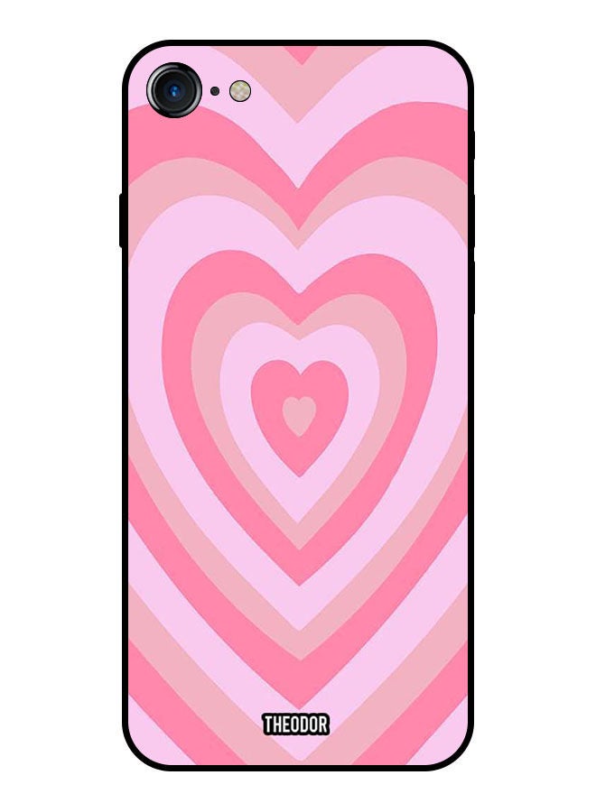 Theodor Protective Case Cover For Apple Iphone SE 2022 Pink Heart - Image 1