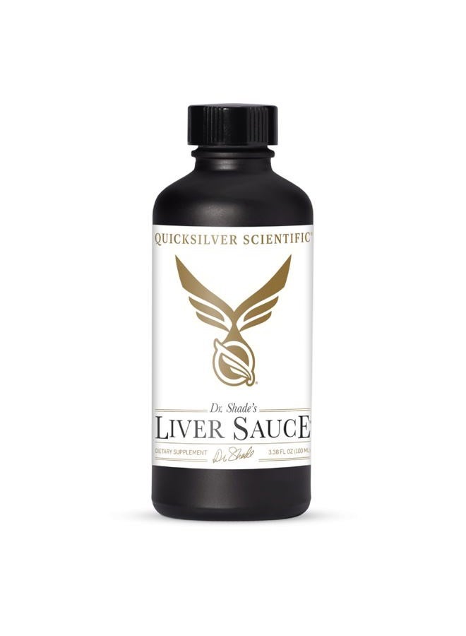Quicksilver Scientific صلصة الكبد - ديتوكس الكبد الليبوزومي مع DIM، كيرسيتين، حمض ليبويك، حليب الشوك وجذر الهندباء - يدعم تدفق الصفراء وحركة السموم (100 مل / 3.38 أونصة) - Image 1