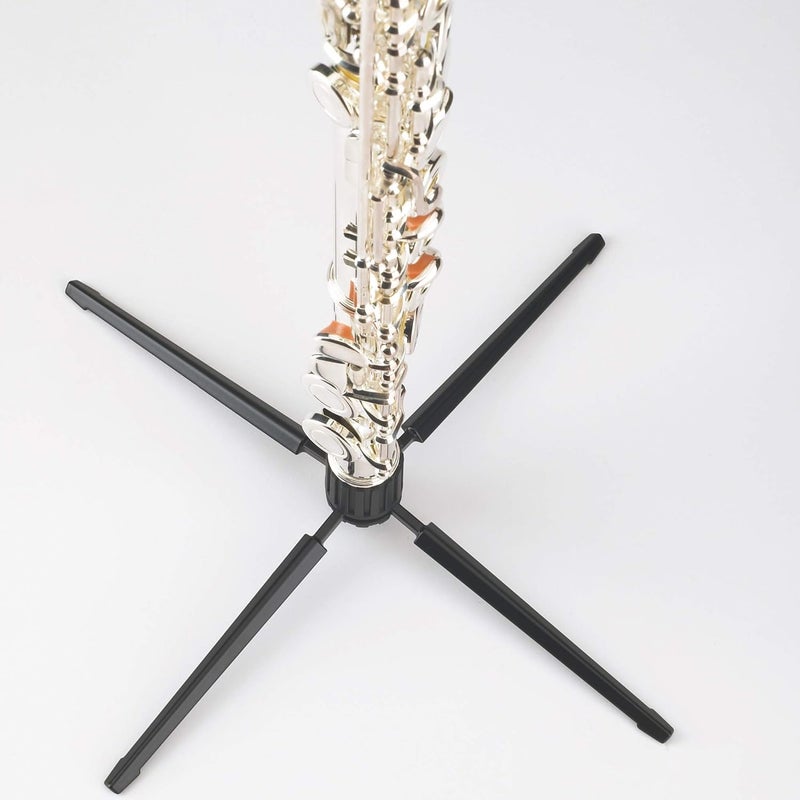 K.M - Konig & Meyer 15232.000.55 - Flute 4-Leg Stand - Professional Grade for all Musicians - Lightweight & Compact - Suitable for Bass, Bohm & Cross Flutes - Stable Secure Base - German Made - Black - Image 3