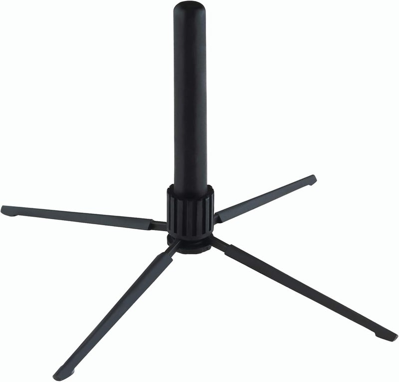 K.M - Konig & Meyer 15232.000.55 - Flute 4-Leg Stand - Professional Grade for all Musicians - Lightweight & Compact - Suitable for Bass, Bohm & Cross Flutes - Stable Secure Base - German Made - Black - Image 1