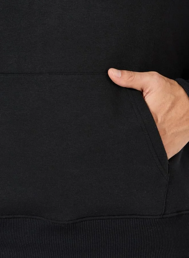 Styli Oversized Stripe Panel Heavy Hoodie