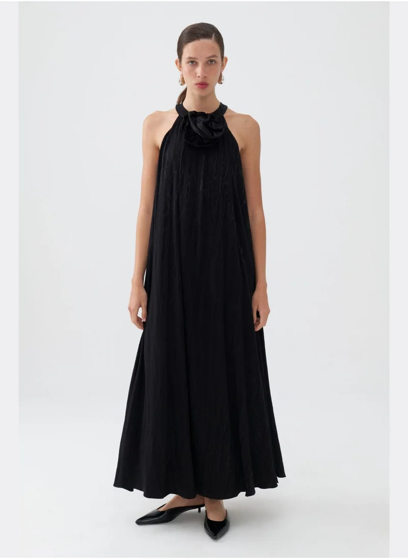 Nocturne Halter Neck Maxi Dress