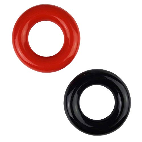 Kasteco 2 Pack Golf Club Swing Weight Rings (Black and Red) - Image 1