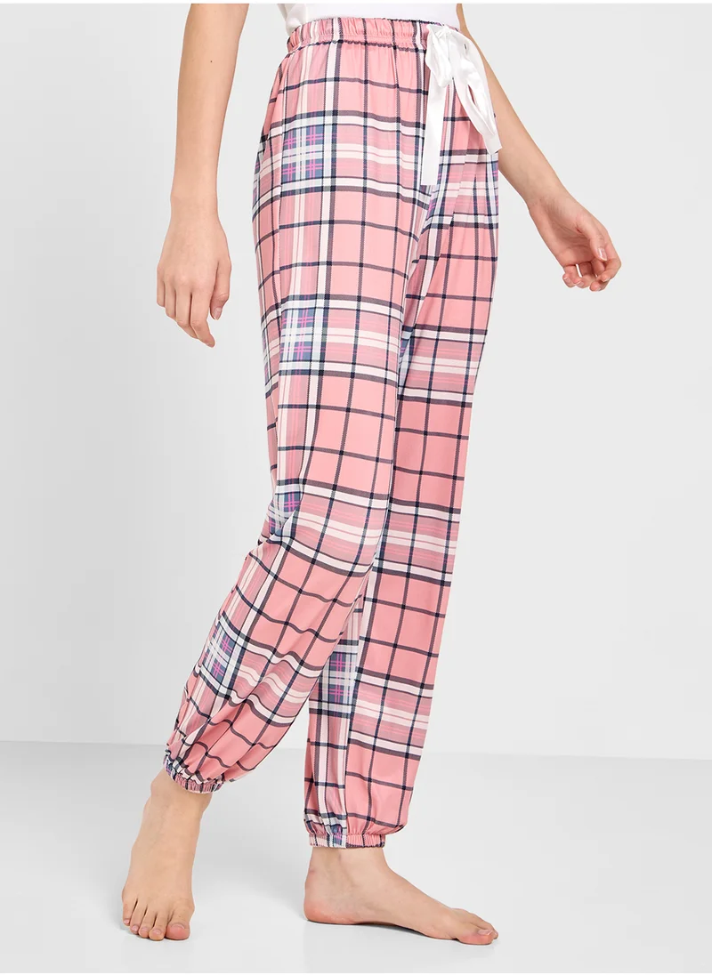 جينجر Pullon Checkered Pyjama