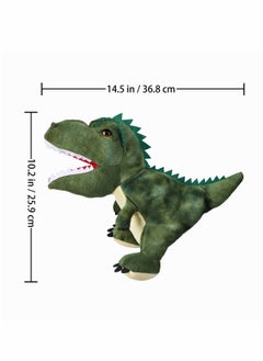 Excefore Dinosaur Hand Puppets, Tyrannosaurus Rex Jurassic World Stuffed Animal Cute Soft Plush Toy, Open Movable Mouth Finger Gift, Birthday Gifts for Kids, Creative Role Play  - Image 2